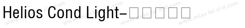 Helios Cond Light字体转换